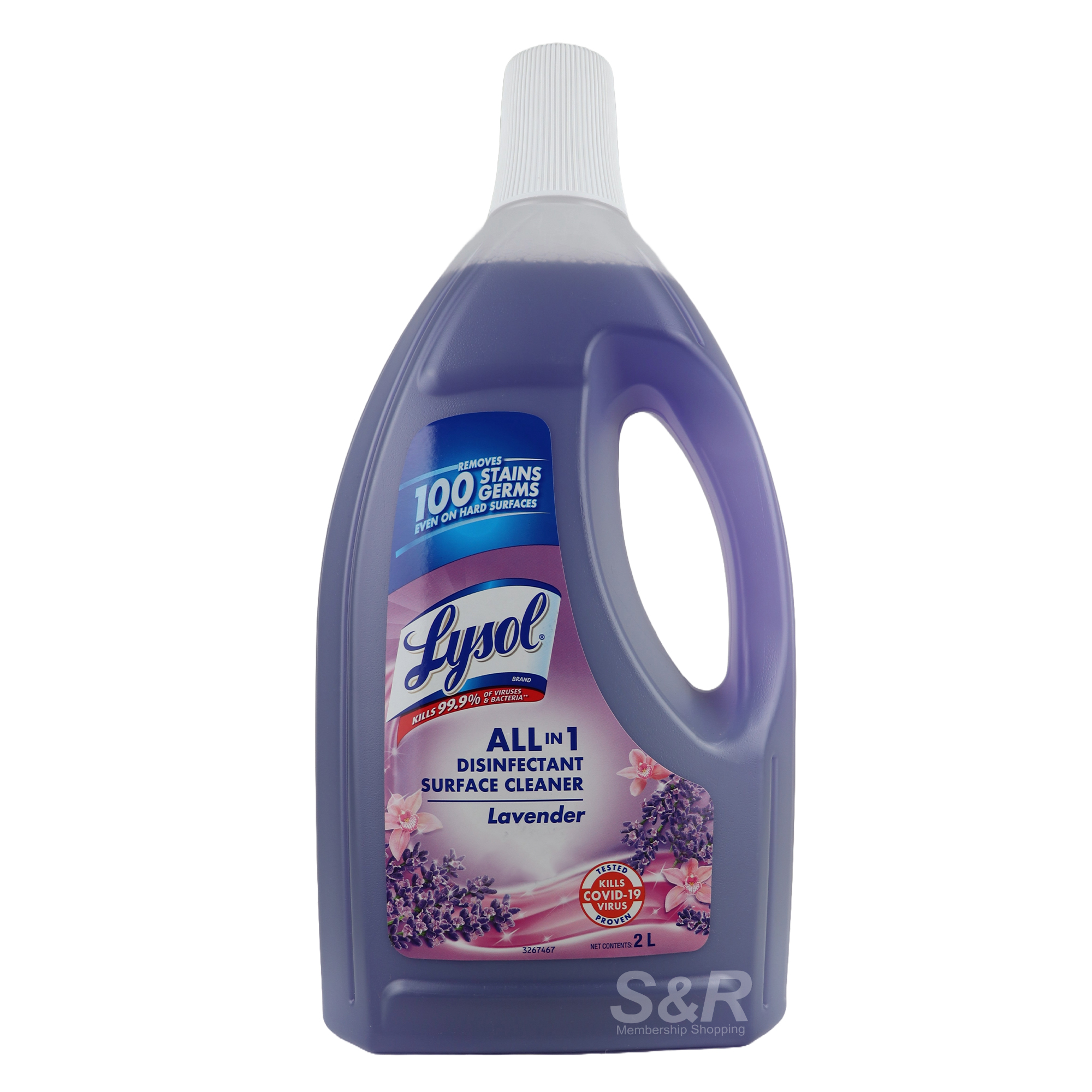 Lysol All in 1 Disinfectant Surface Cleaner Lavender 2L